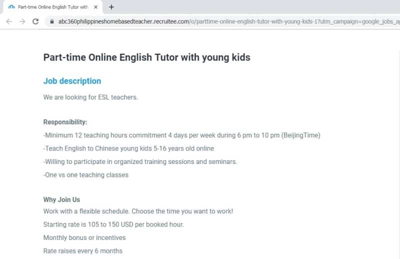 english tutor online jobs