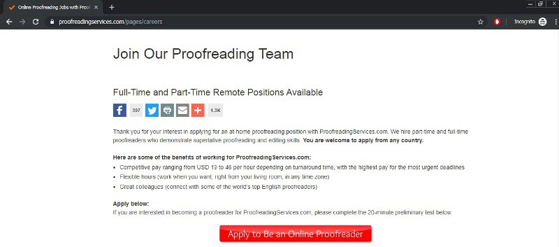 online proofreading jobs home