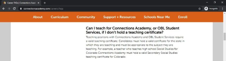 Connections Academy Jobs For Qualified Educators Only