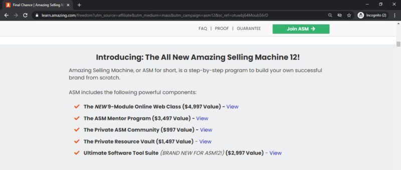 amazing selling machine members