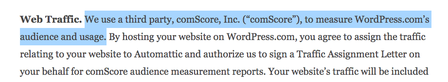 free wordpress do not use Google Analytics