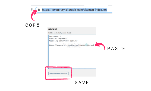 copy and paste xml sitemap in robots txt
