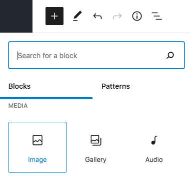 create an image block in wordpress