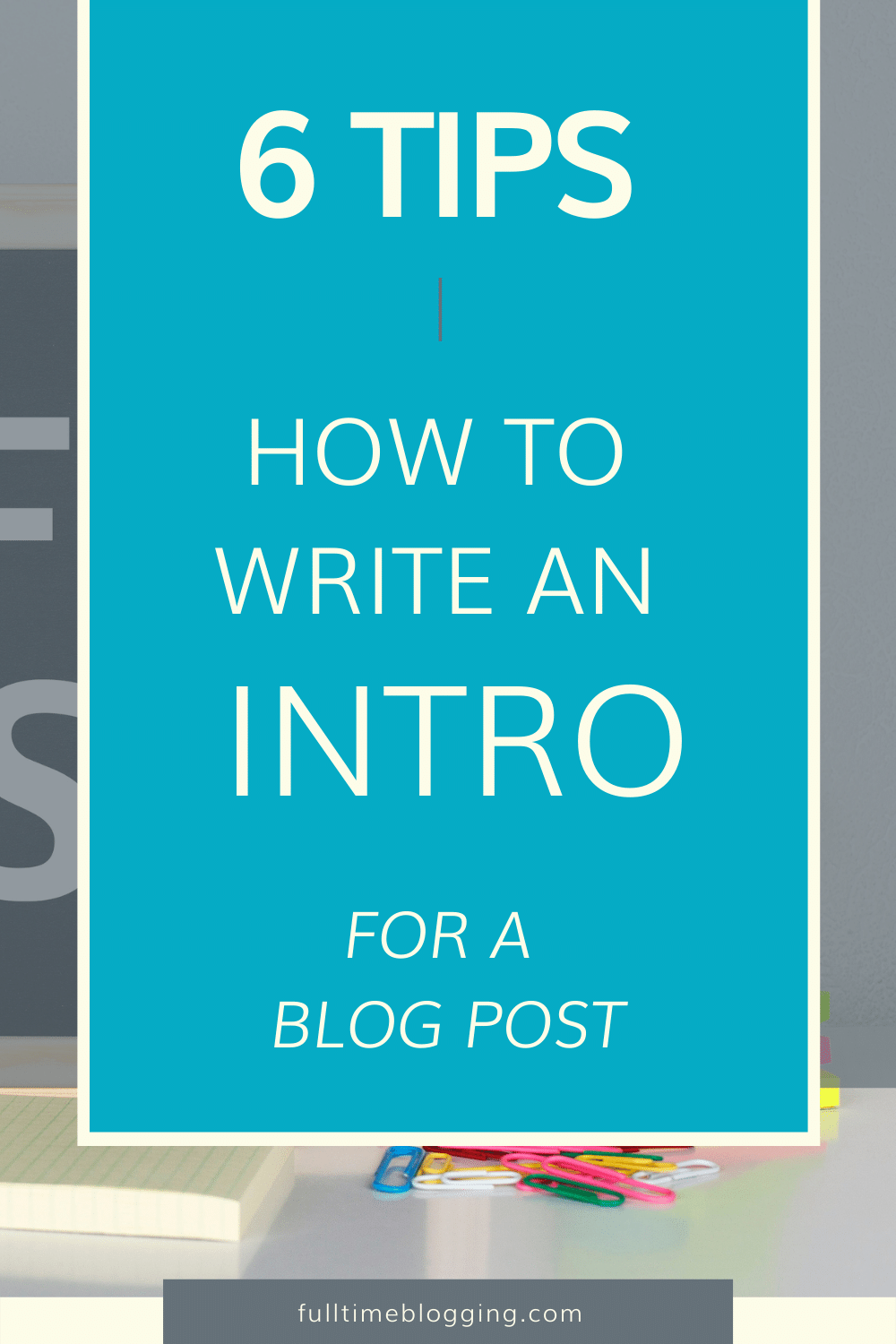 how to write an introduction for a blog
