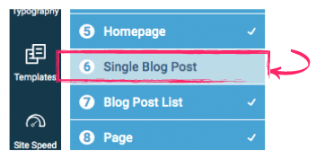 choose single blog post template