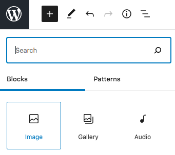 how to insert an image in wordpress block editor